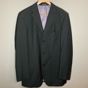 Billy London UK Men's Black Pinstripe 3 button Blazer Suit Jacket 42 L